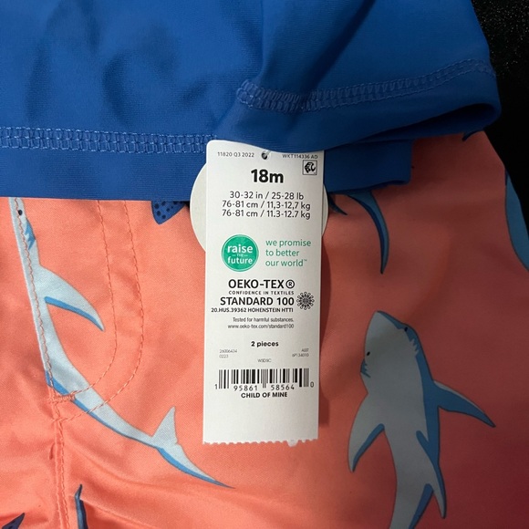 Carter’s two-piece toddler bathing suit, NWT - Picture 4 of 4